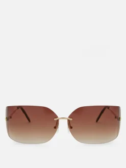 Rita Ora Curved Rimless Sunglasses|Primark Best