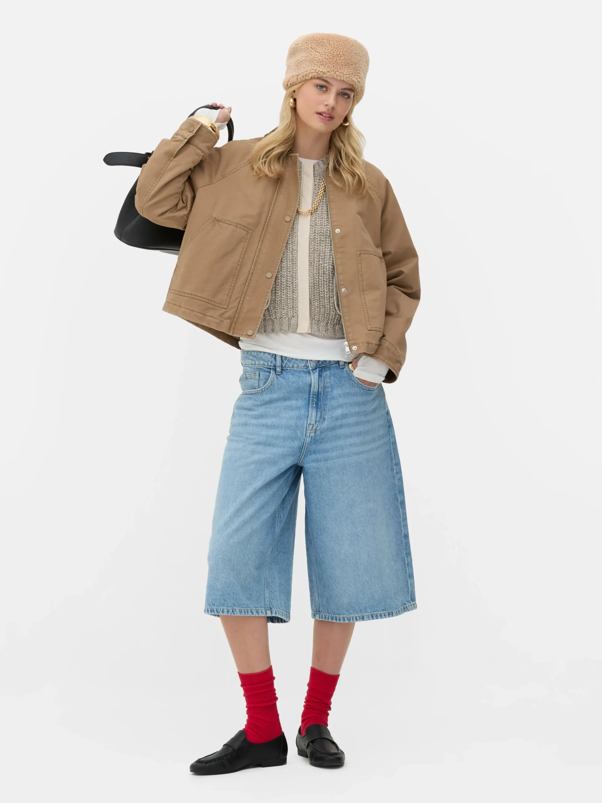 Rita Ora Denim Bermuda Shorts|Primark New