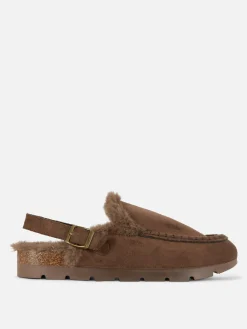 Rita Ora Faux Suede Slingback Loafers|Primark Discount