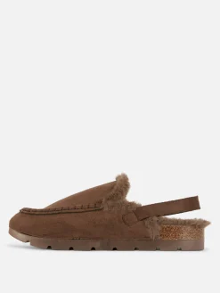 Rita Ora Faux Suede Slingback Loafers|Primark Discount