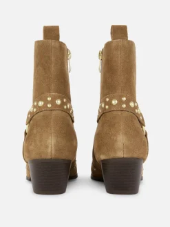 Rita Ora Faux Suede Studded Ankle Boots|Primark Hot