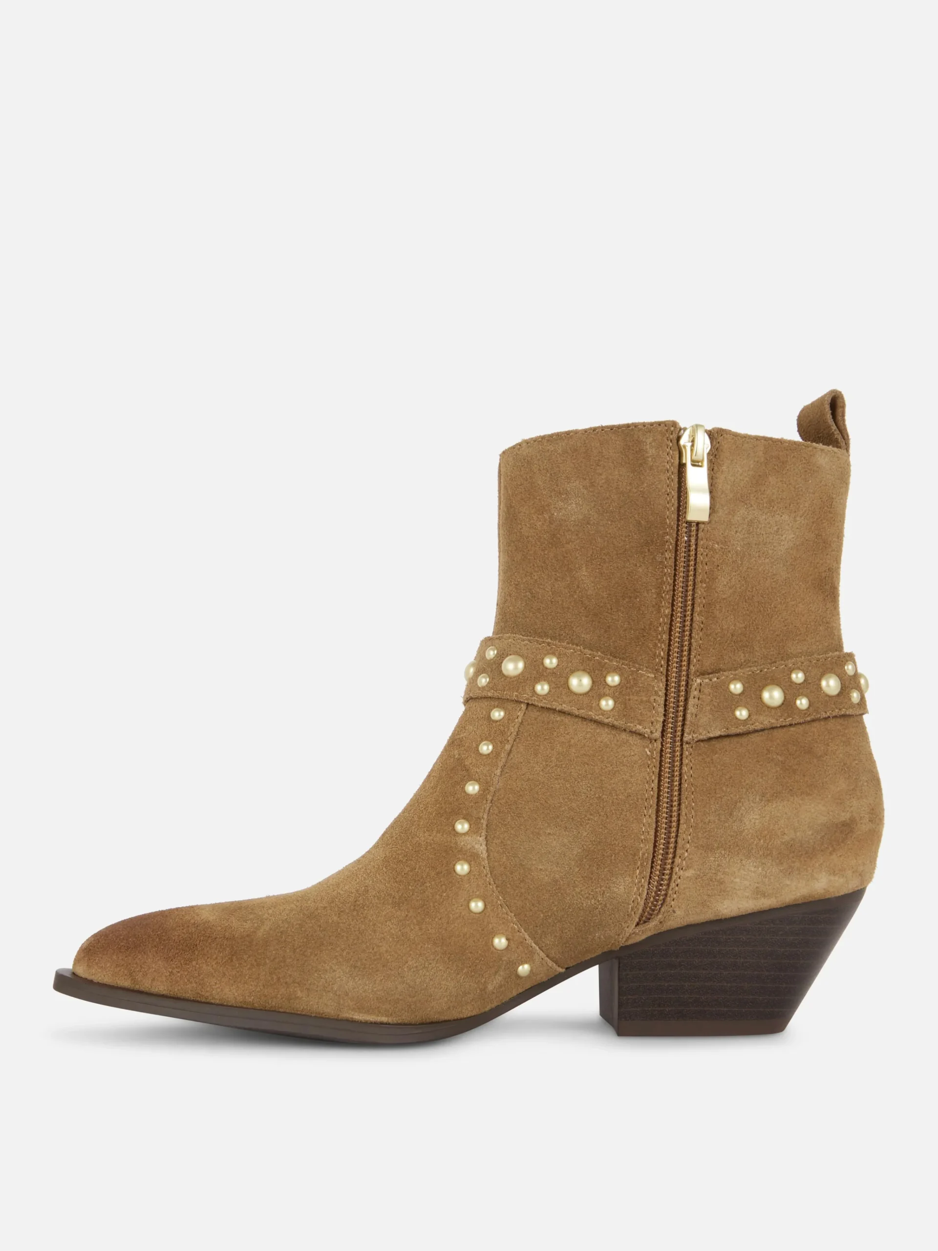 Rita Ora Faux Suede Studded Ankle Boots|Primark Hot