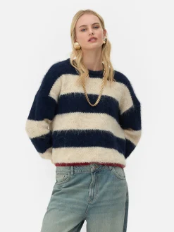 Rita Ora Fluffy Striped Sweater|Primark Sale