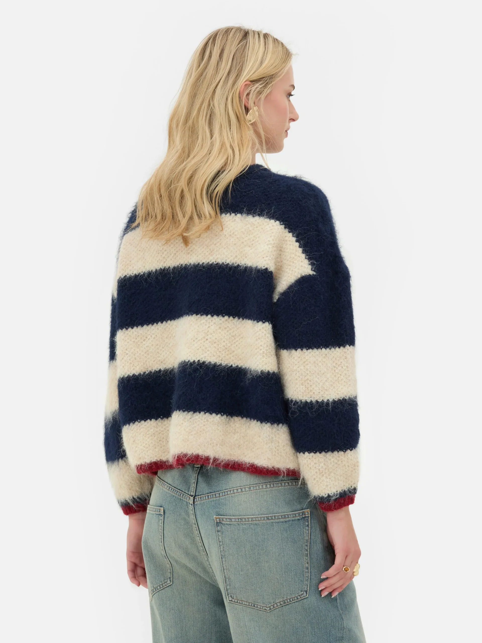 Rita Ora Fluffy Striped Sweater|Primark Sale