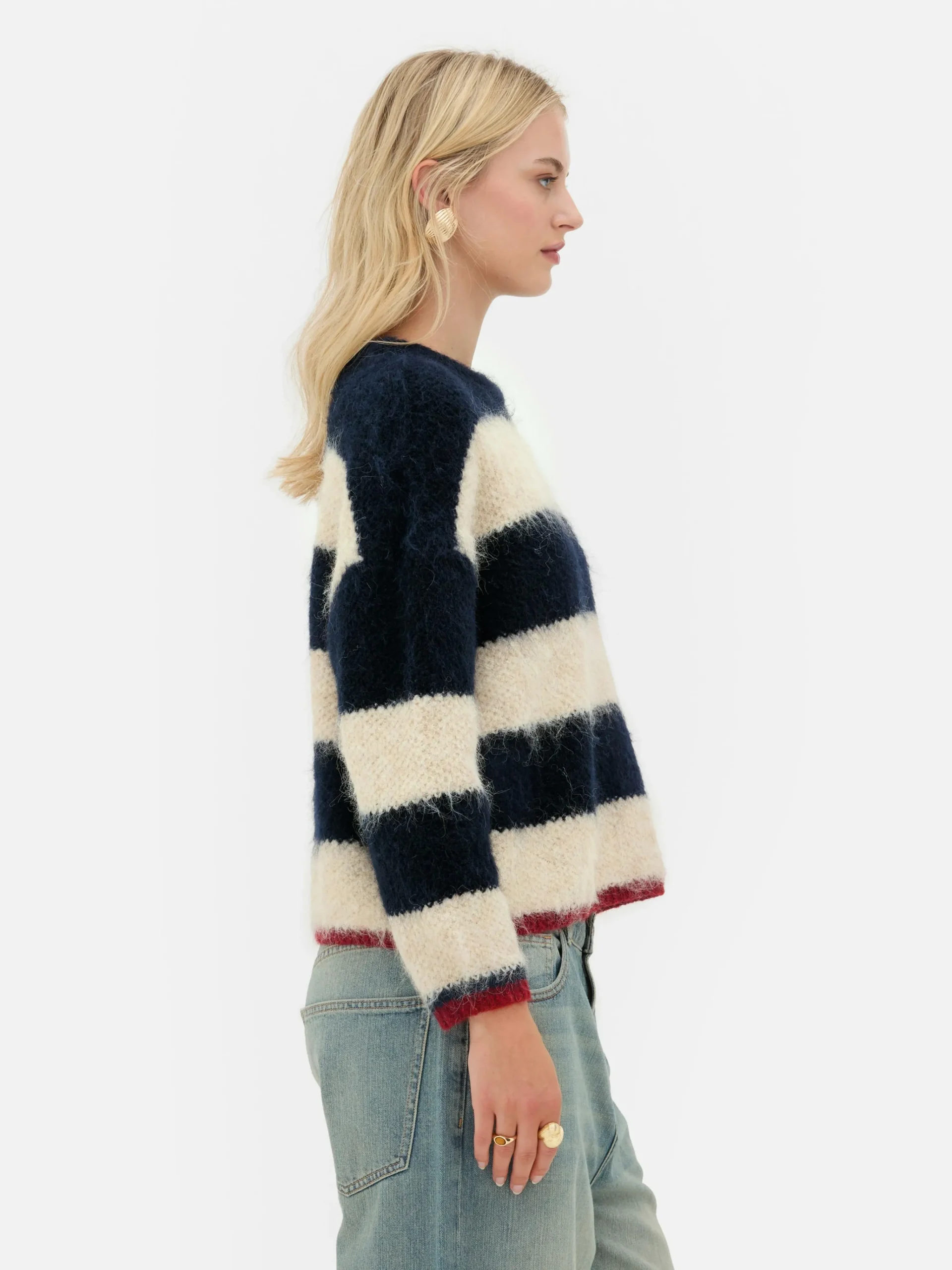 Rita Ora Fluffy Striped Sweater|Primark Sale