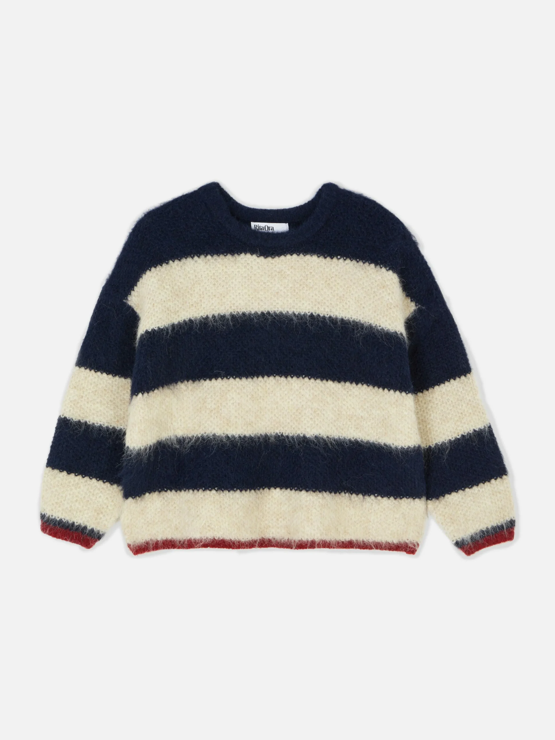 Rita Ora Fluffy Striped Sweater|Primark Sale