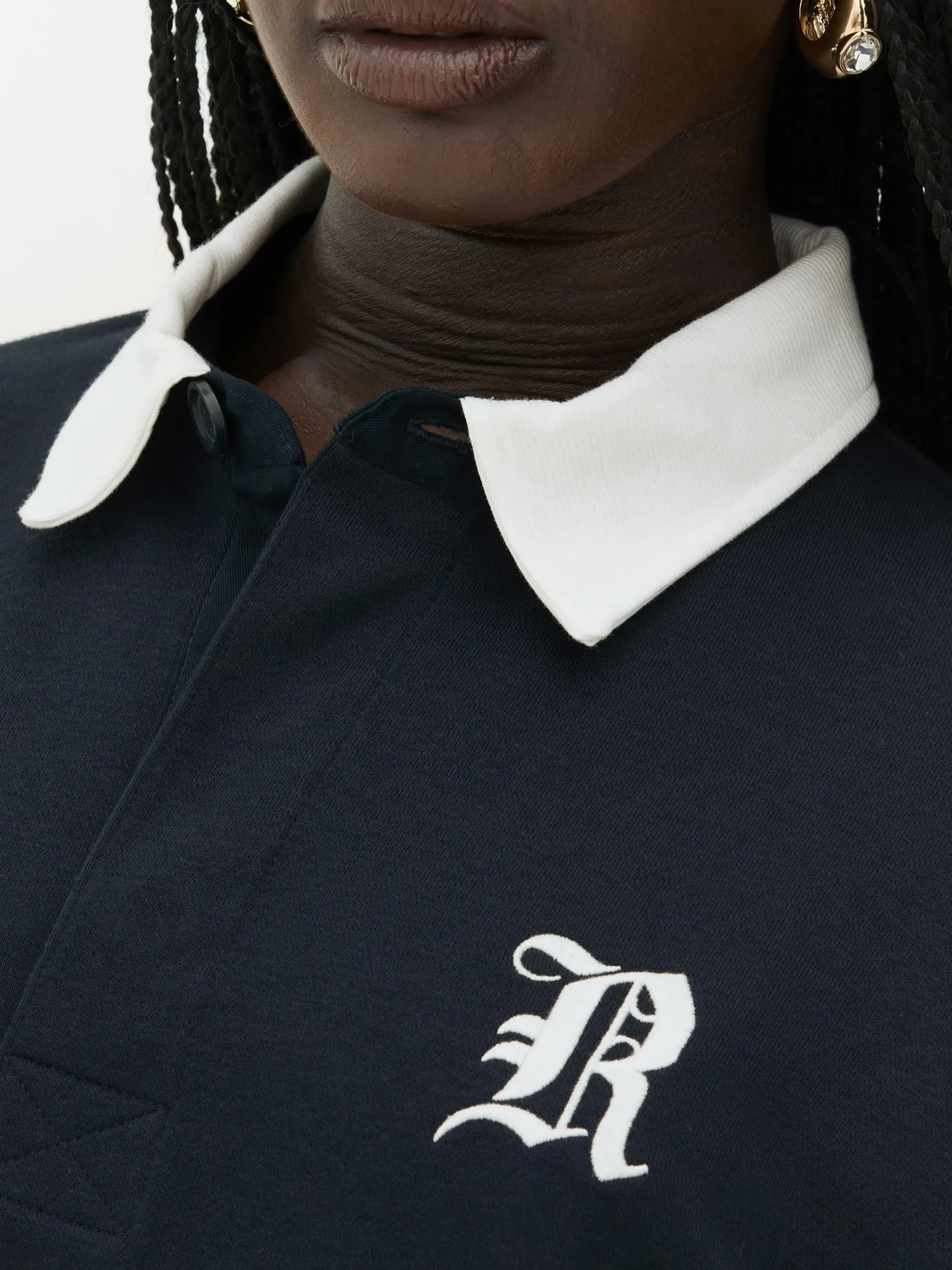 Rita Ora Oversized Polo Sweatshirt|Primark