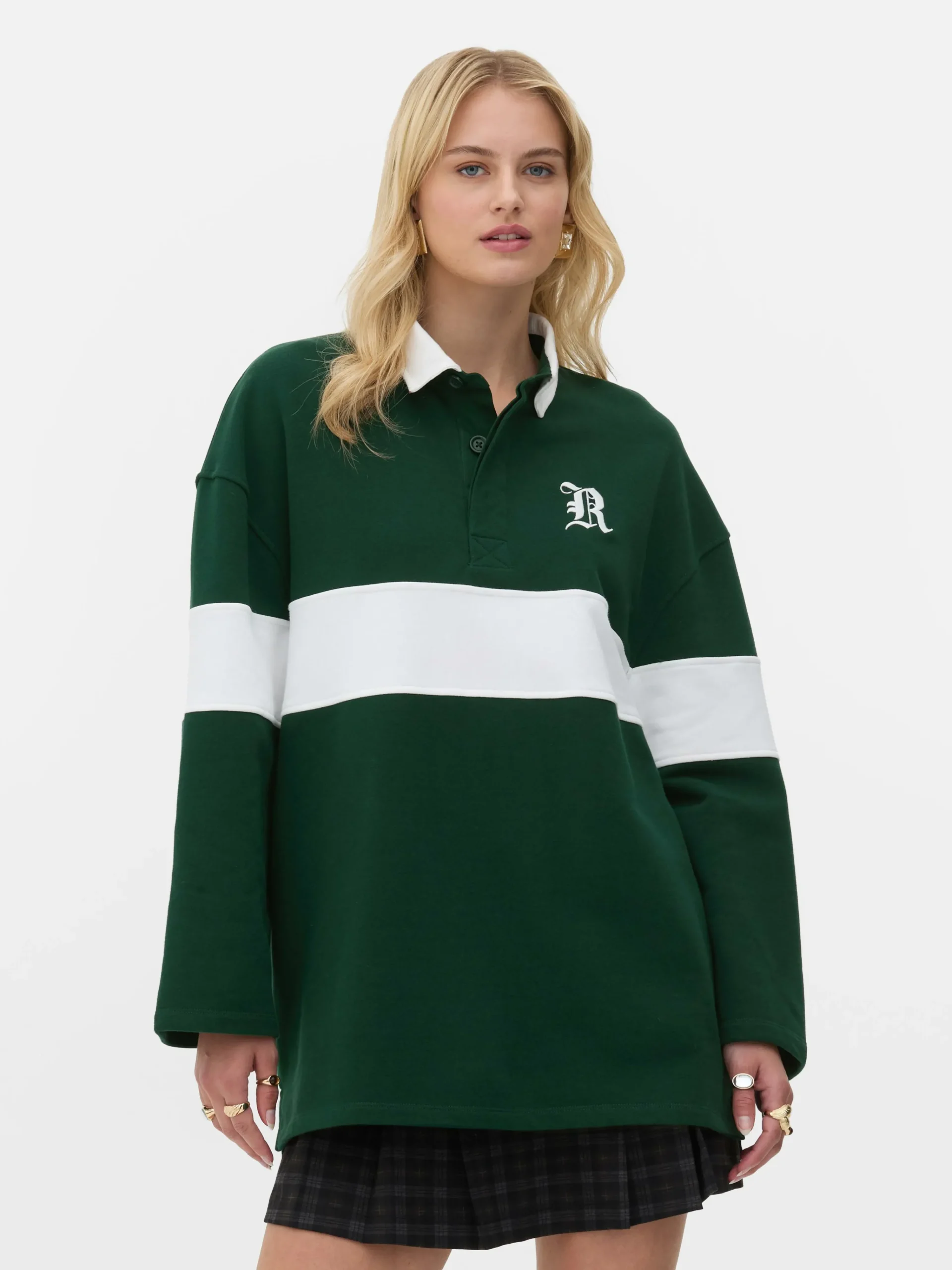 Rita Ora Oversized Polo Sweatshirt|Primark Hot