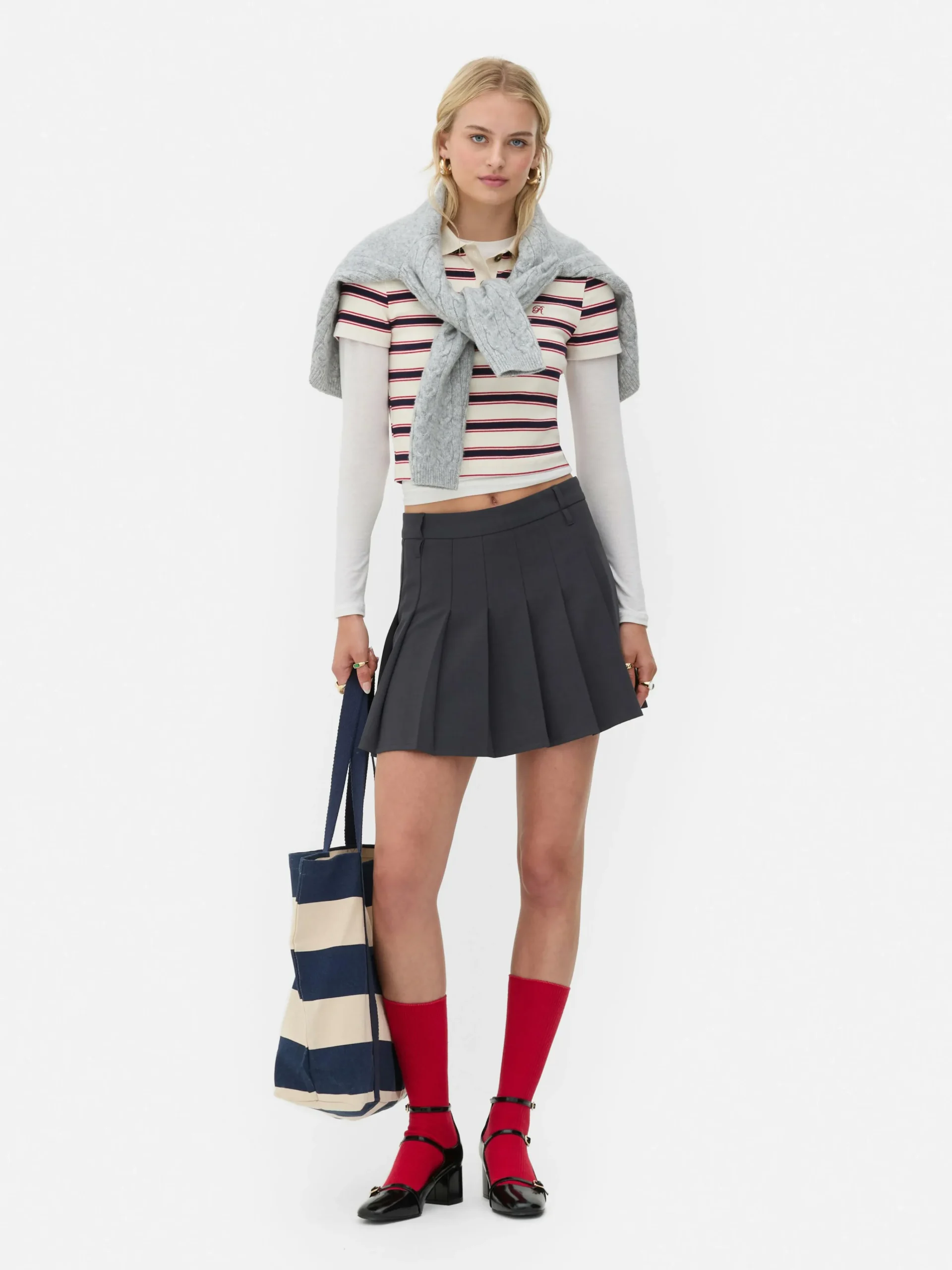 Rita Ora Pleated Mini Skirt|Primark Clearance
