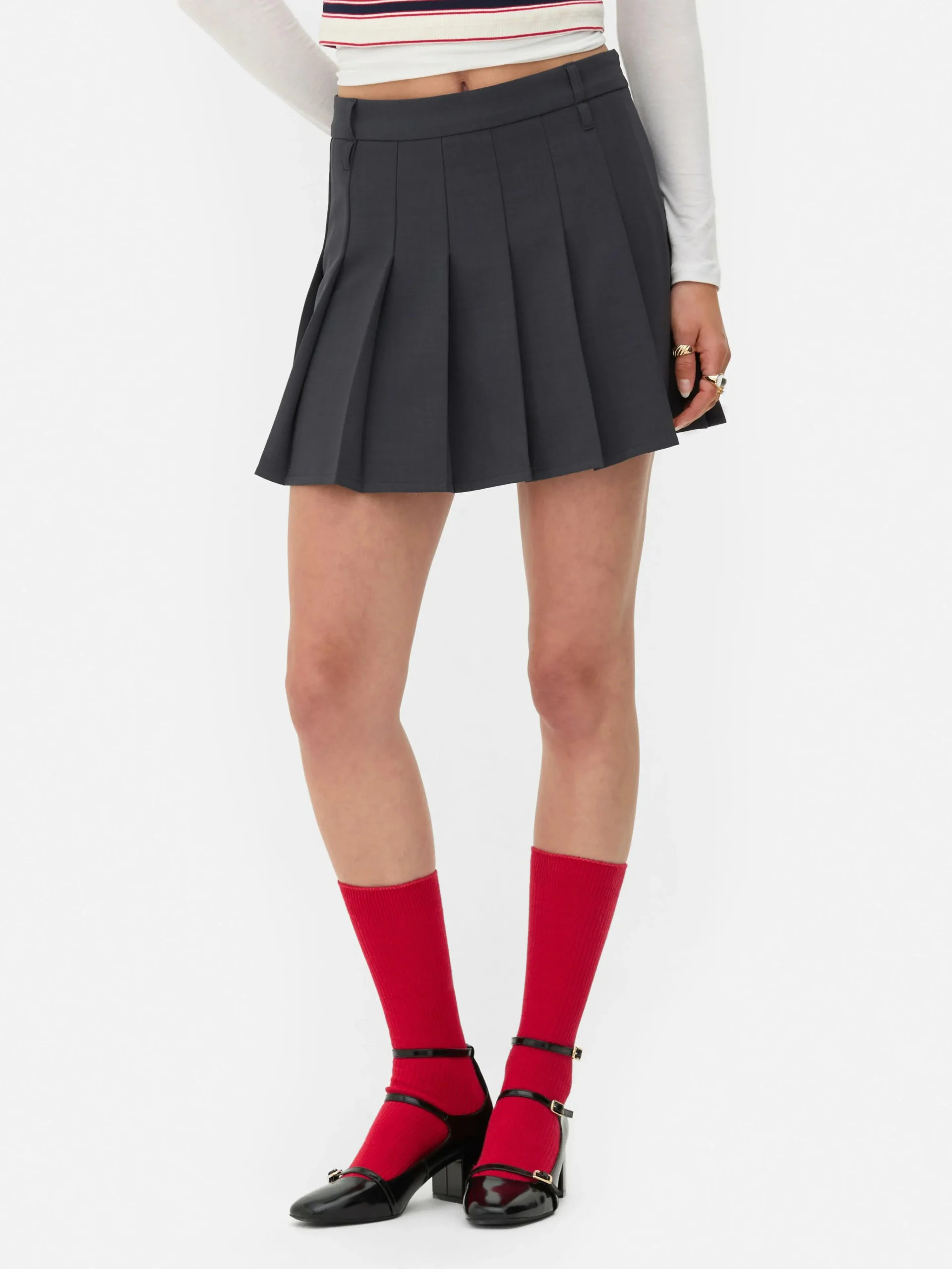 Rita Ora Pleated Mini Skirt|Primark Clearance
