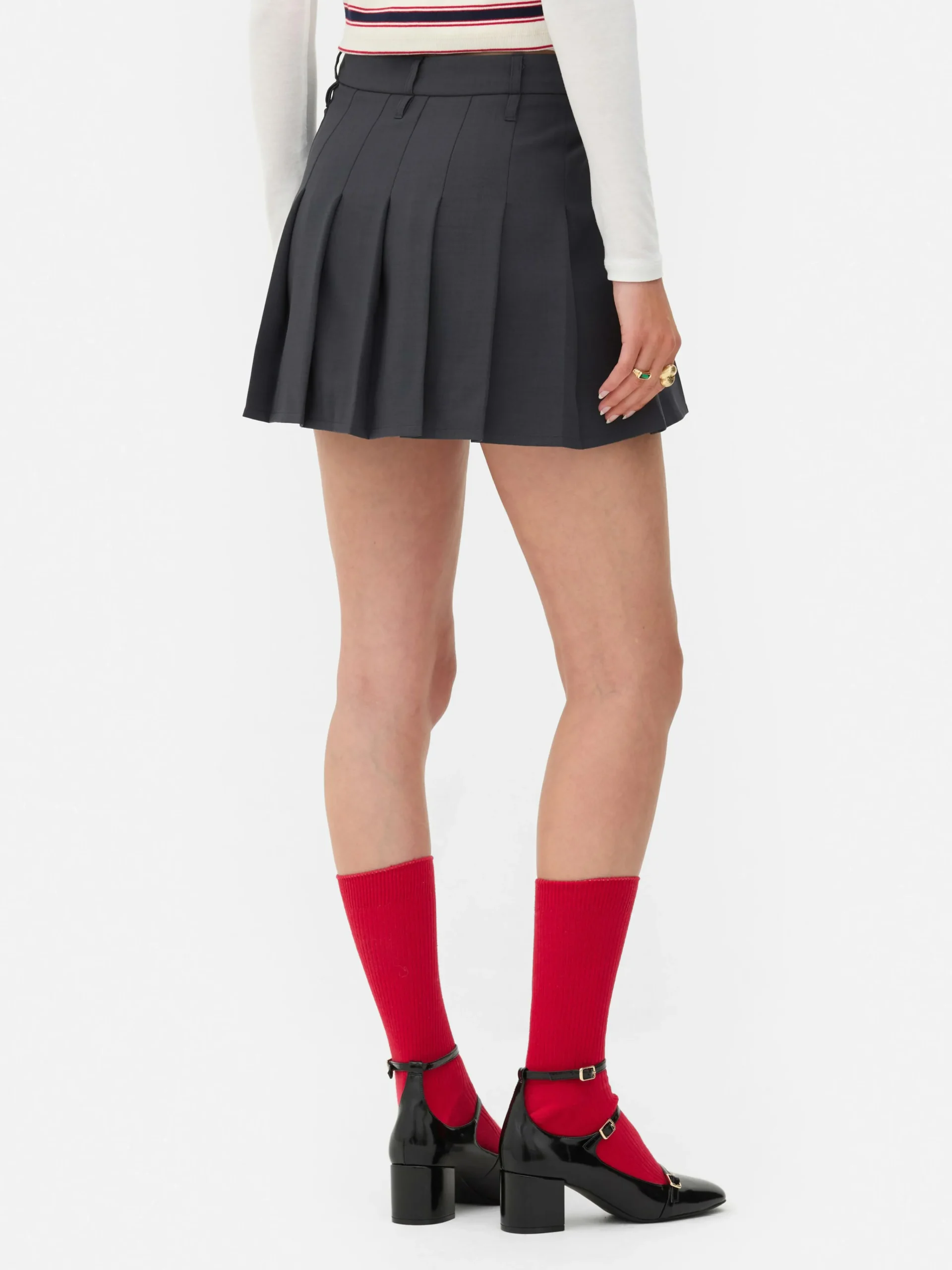 Rita Ora Pleated Mini Skirt|Primark Clearance