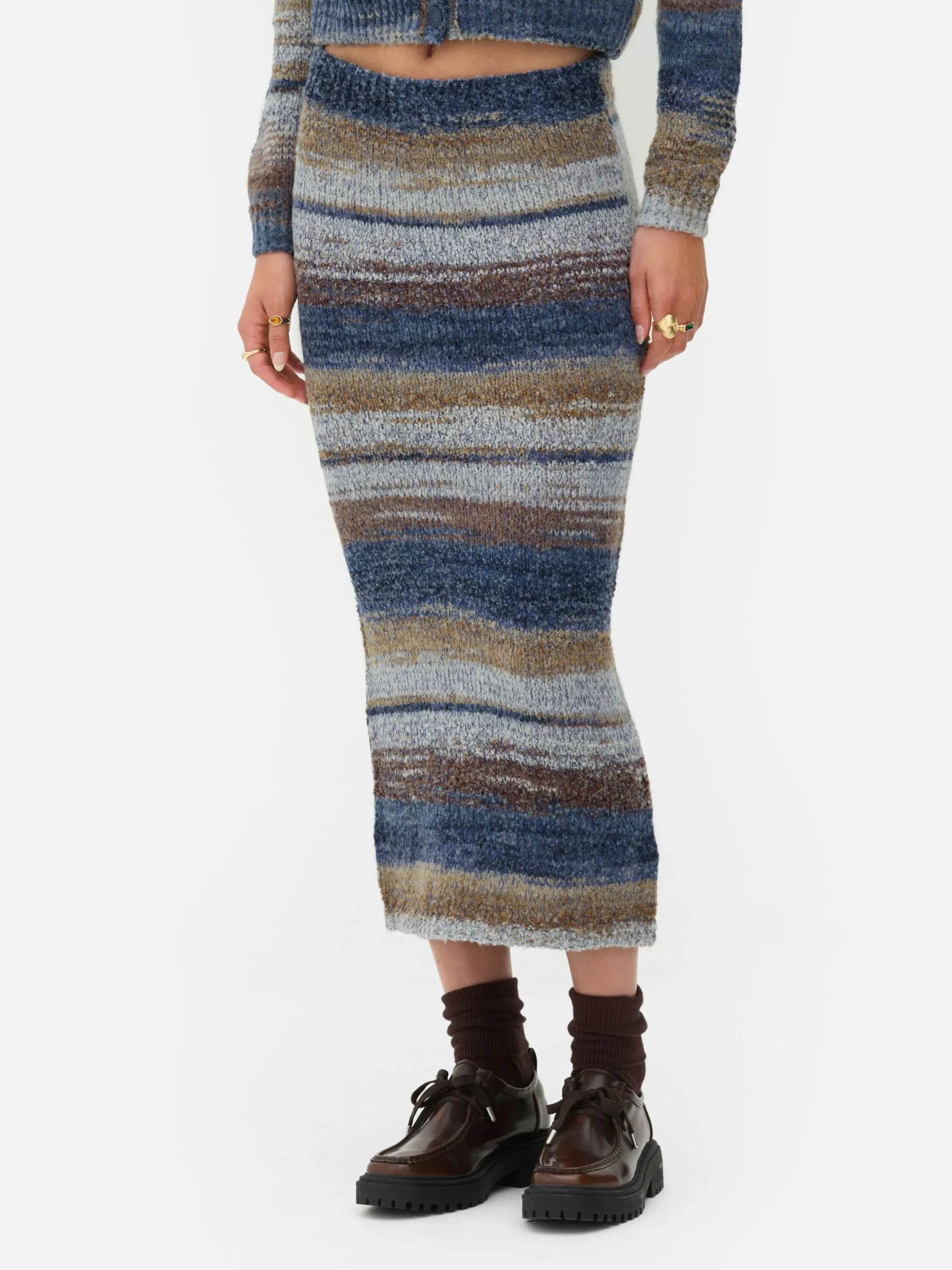 Rita Ora Space Dye Midi Skirt|Primark Discount