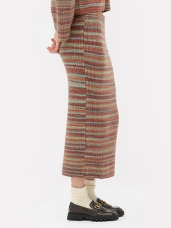 Rita Ora Striped Knit Midi Skirt|Primark New