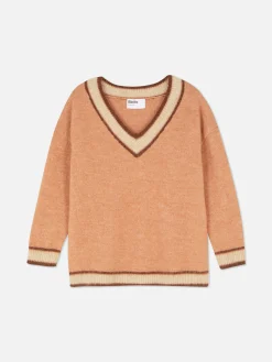 Rita Ora Vintage Style V-Neck Sweater|Primark Discount