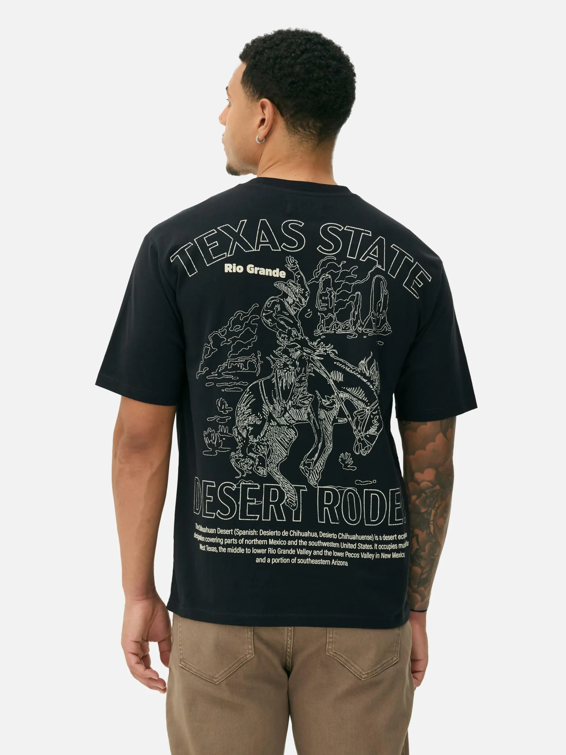 Rodeo Print T-Shirt|Primark Outlet