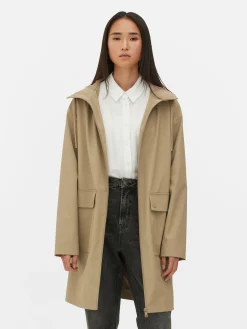 Rubberized Hooded Raincoat|Primark