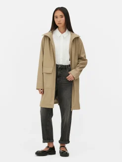 Rubberized Hooded Raincoat|Primark