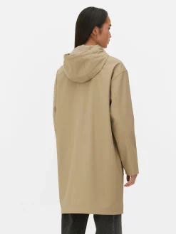 Rubberized Hooded Raincoat|Primark