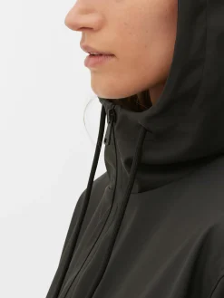 Rubberized Hooded Raincoat|Primark New