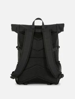 Rubberized Roll Top Backpack|Primark Hot