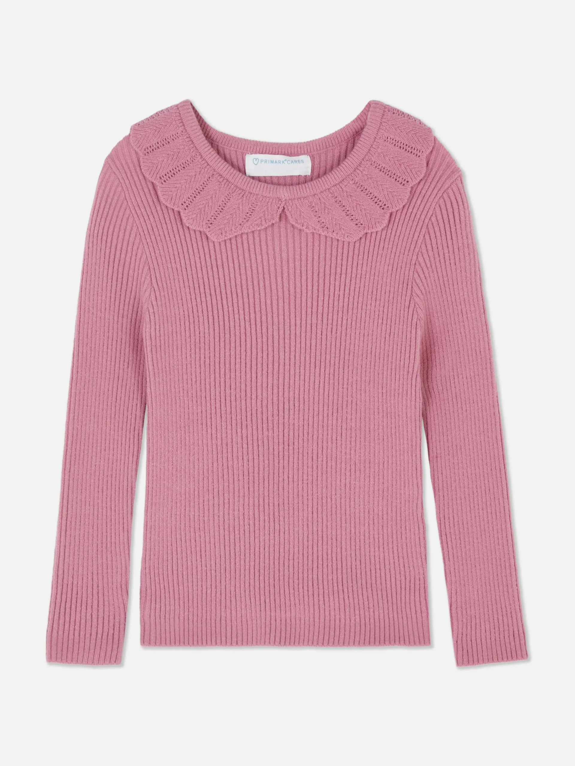 Ruffle Collar Long Sleeve T-Shirt|Primark