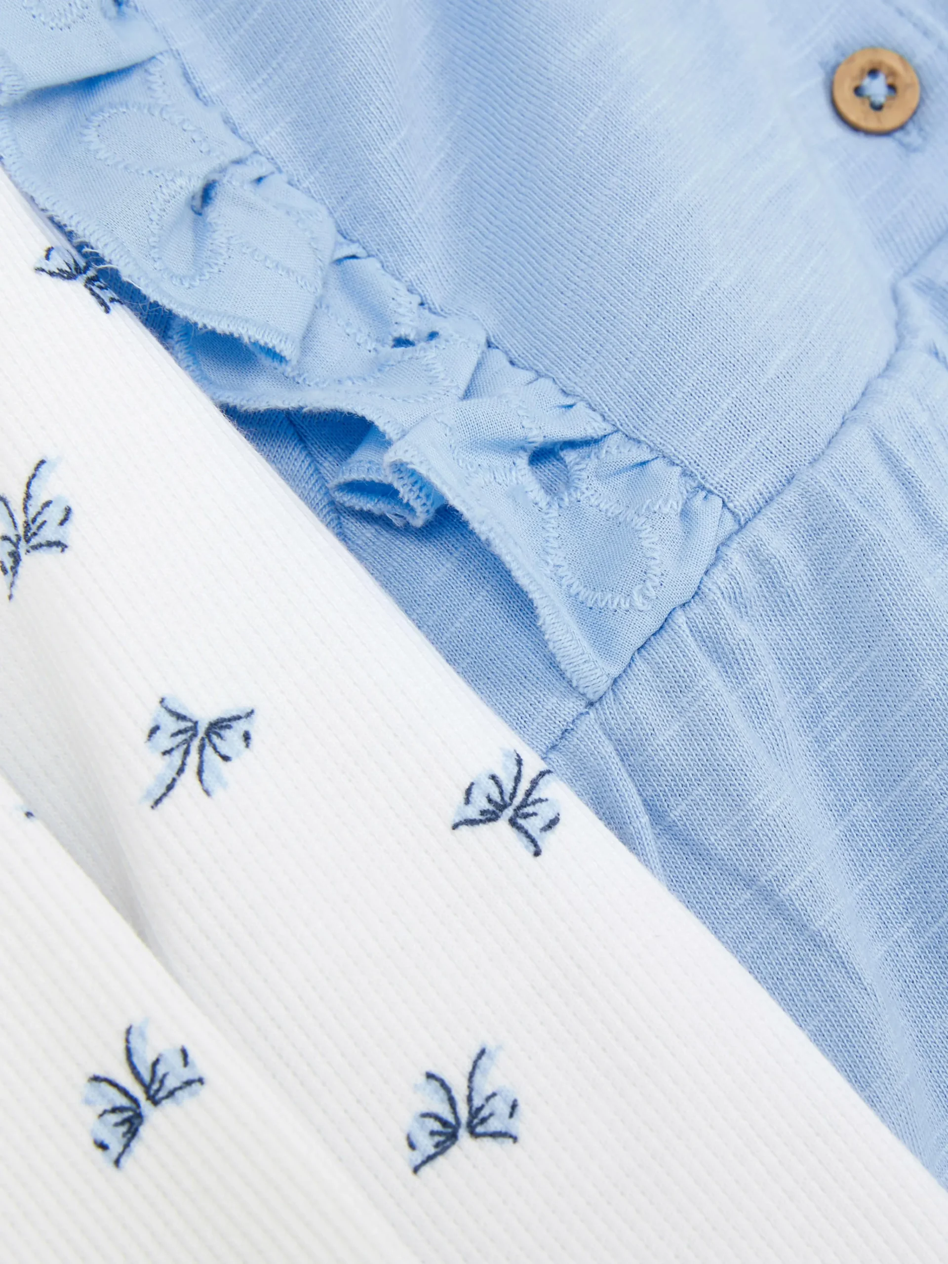 Ruffled Blouse And Leggings Set|Primark Outlet