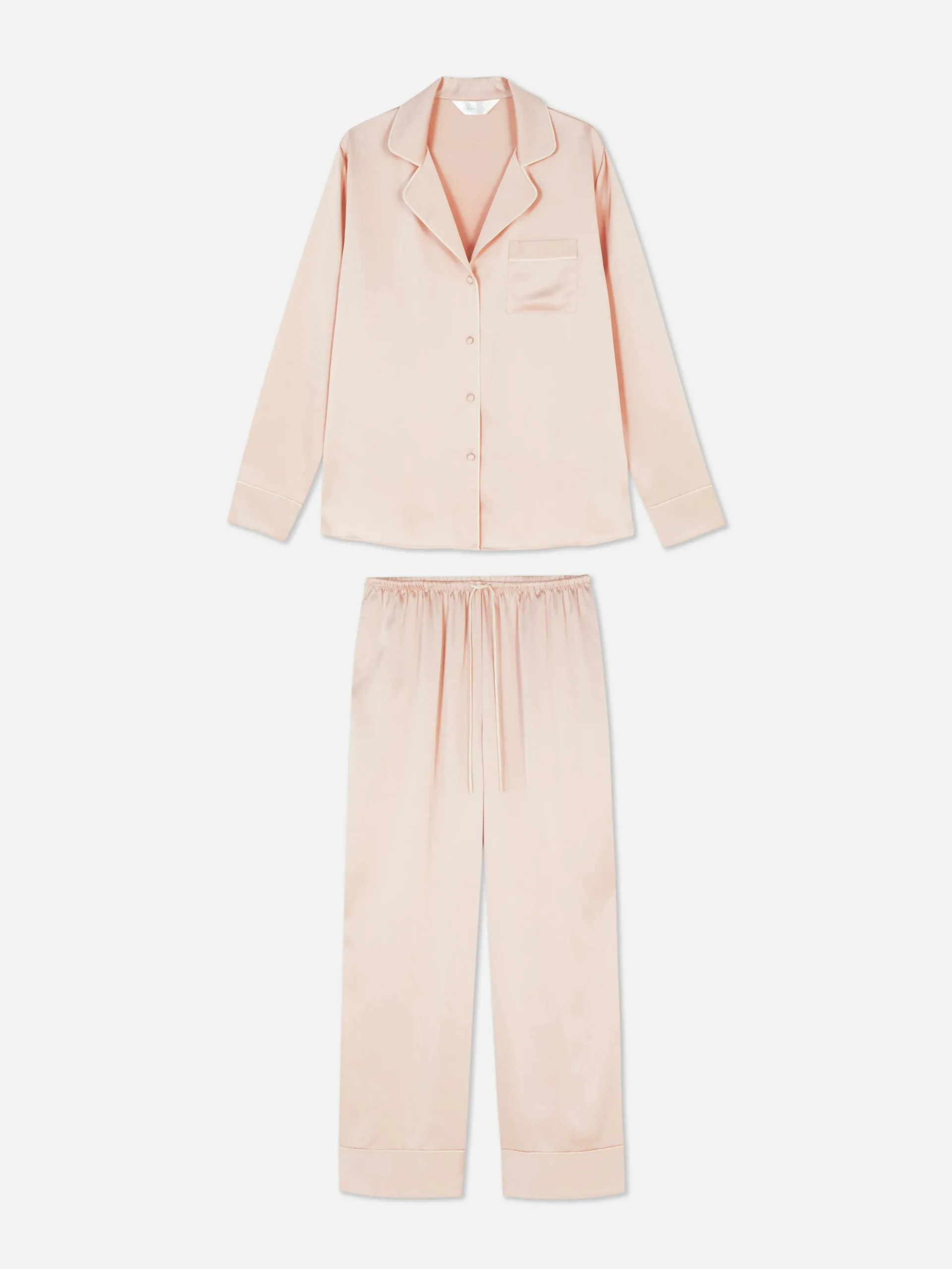 Satin Long Pajamas|Primark Outlet