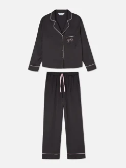 Satin Long Sleeve Pajamas|Primark Best