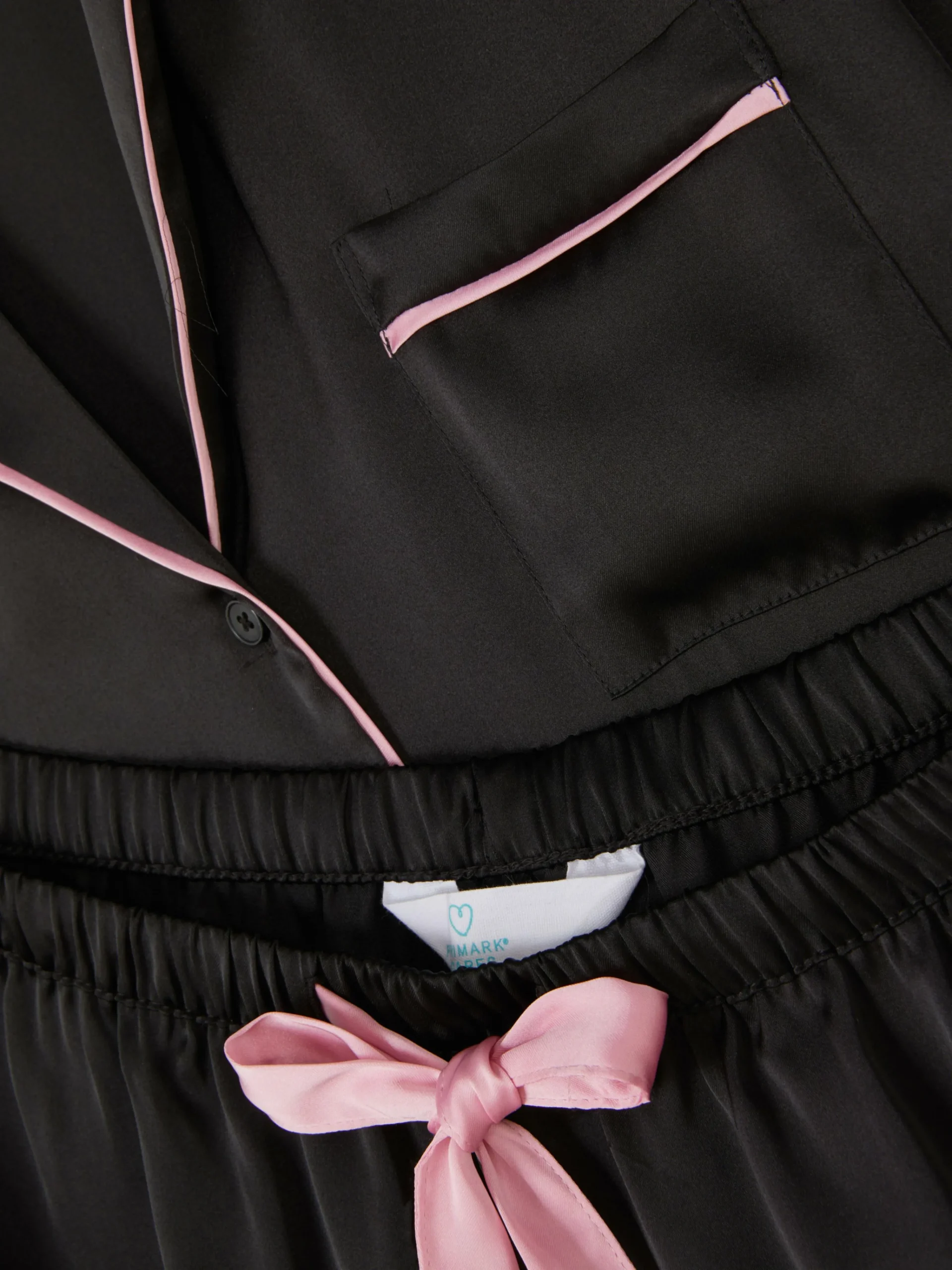 Satin Nightshirt And Shorts Pajama Set|Primark New