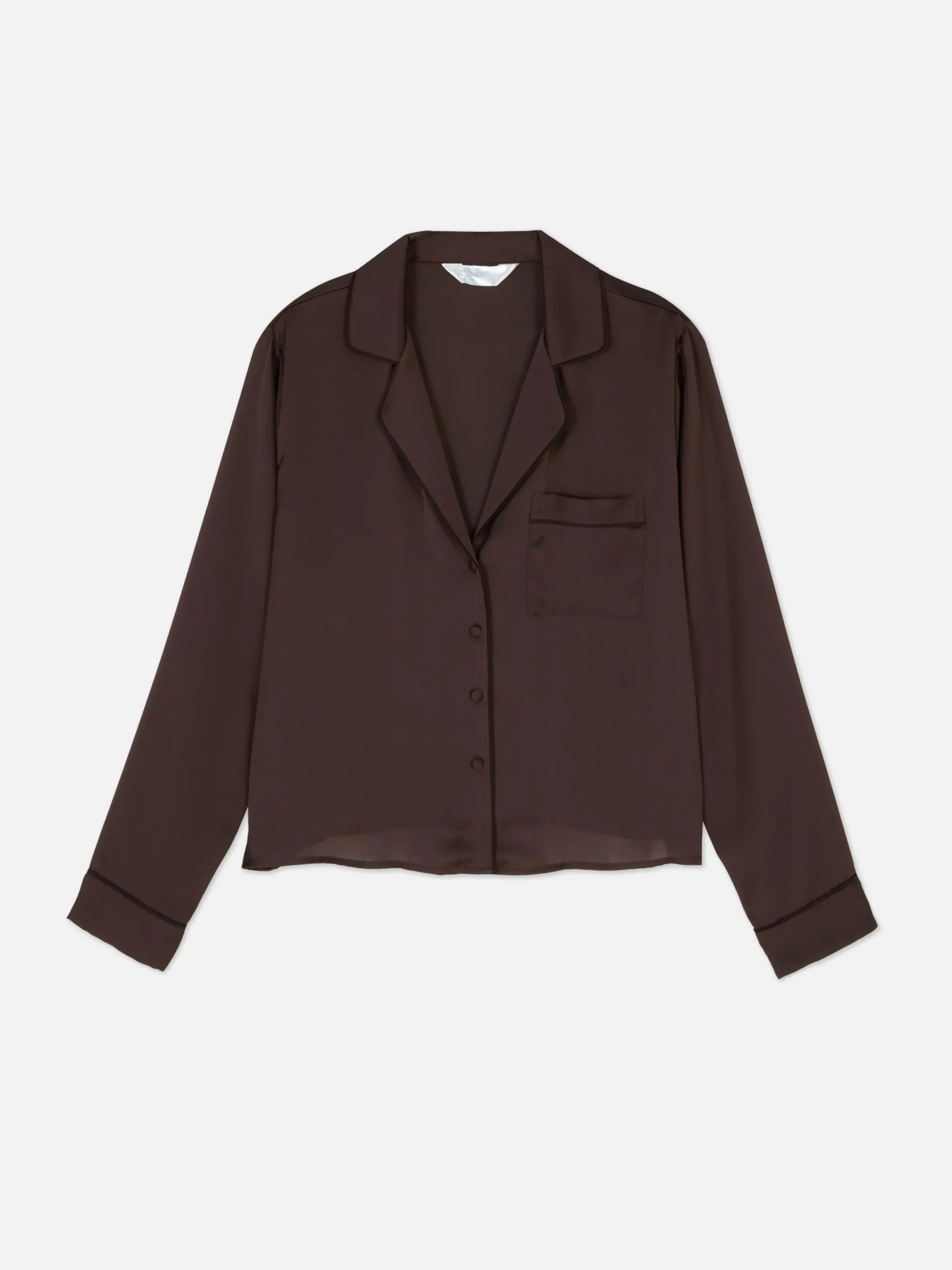 Satin Pajama Shirt|Primark Sale