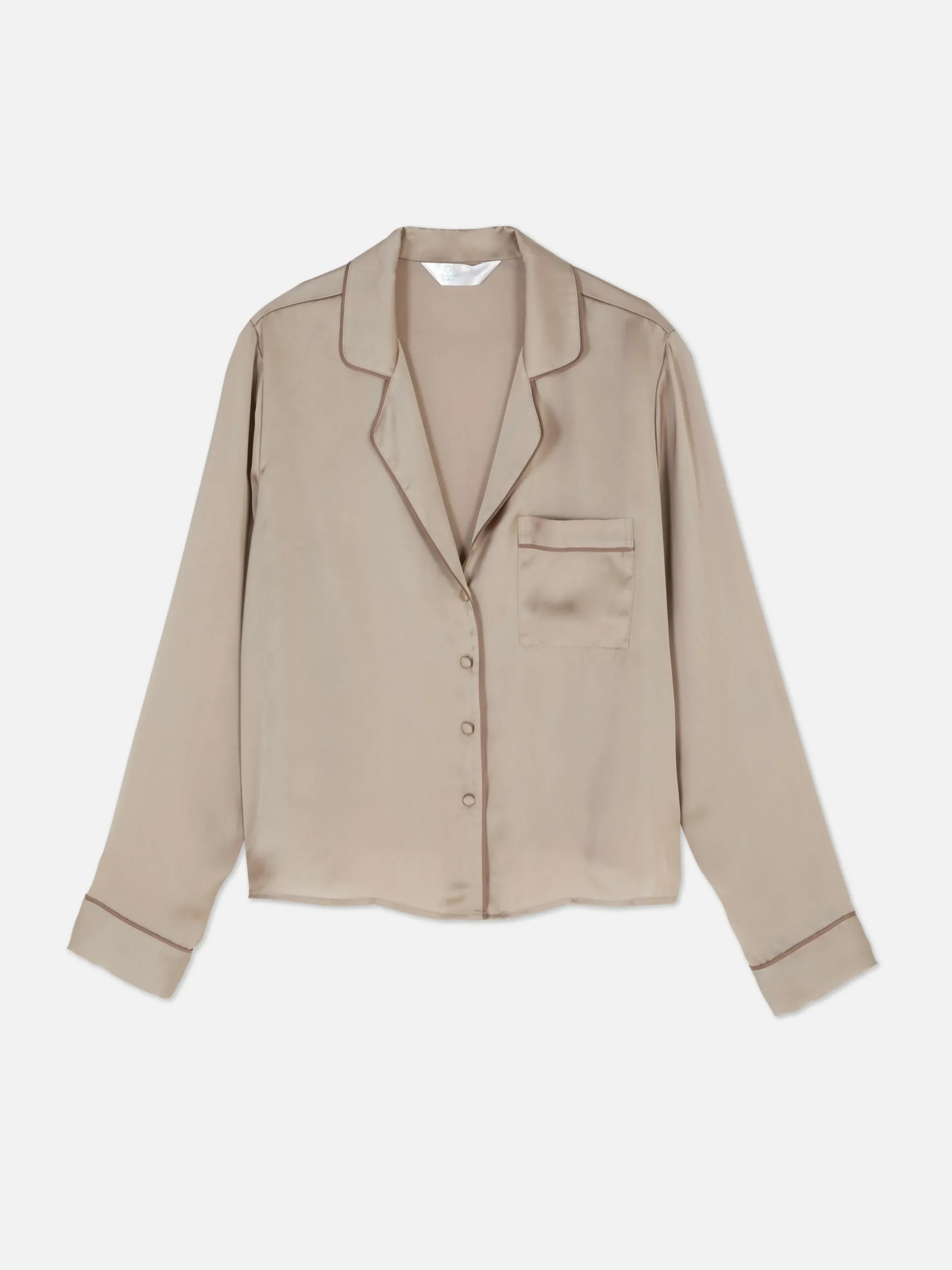 Satin Pajama Shirt|Primark Sale
