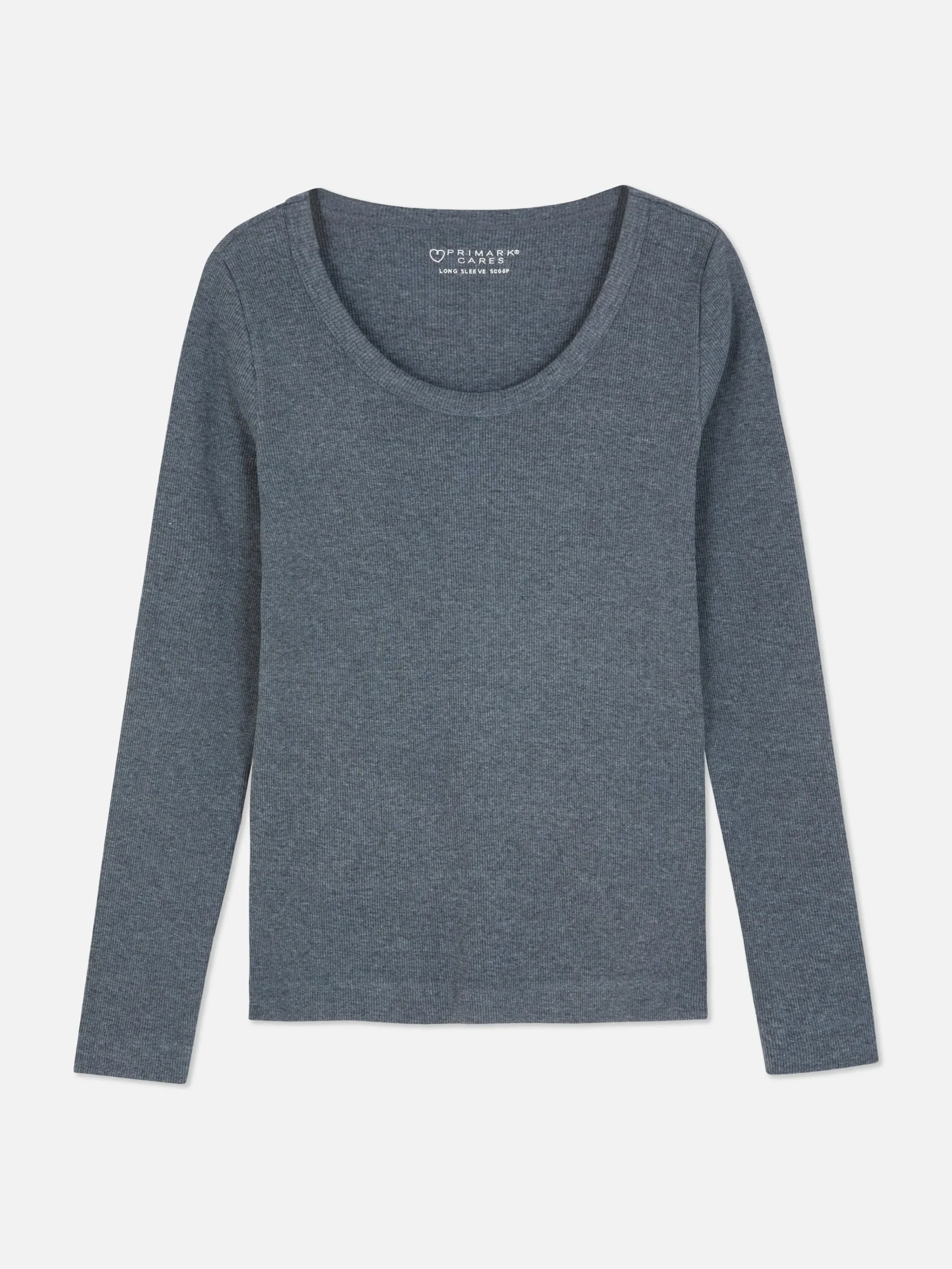 Scoop Neck Long Sleeve Top|Primark New