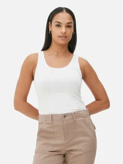 Scoop Neck Stretch Vest|Primark Clearance