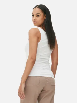Scoop Neck Stretch Vest|Primark Clearance
