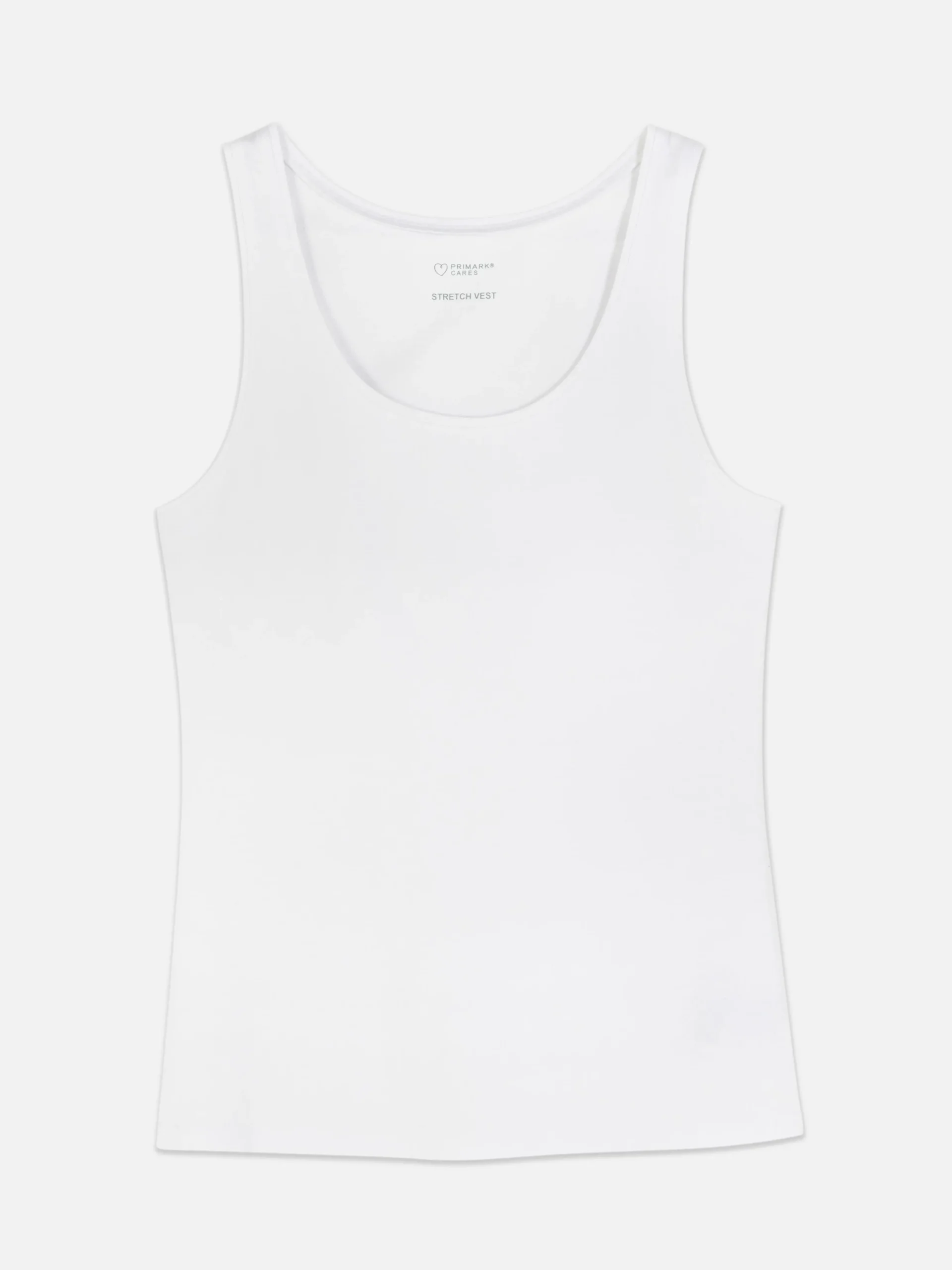 Scoop Neck Stretch Vest|Primark Clearance