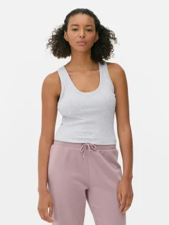 Scoop Neck Tank With Built-In Bra|Primark New