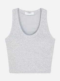 Scoop Neck Tank With Built-In Bra|Primark New