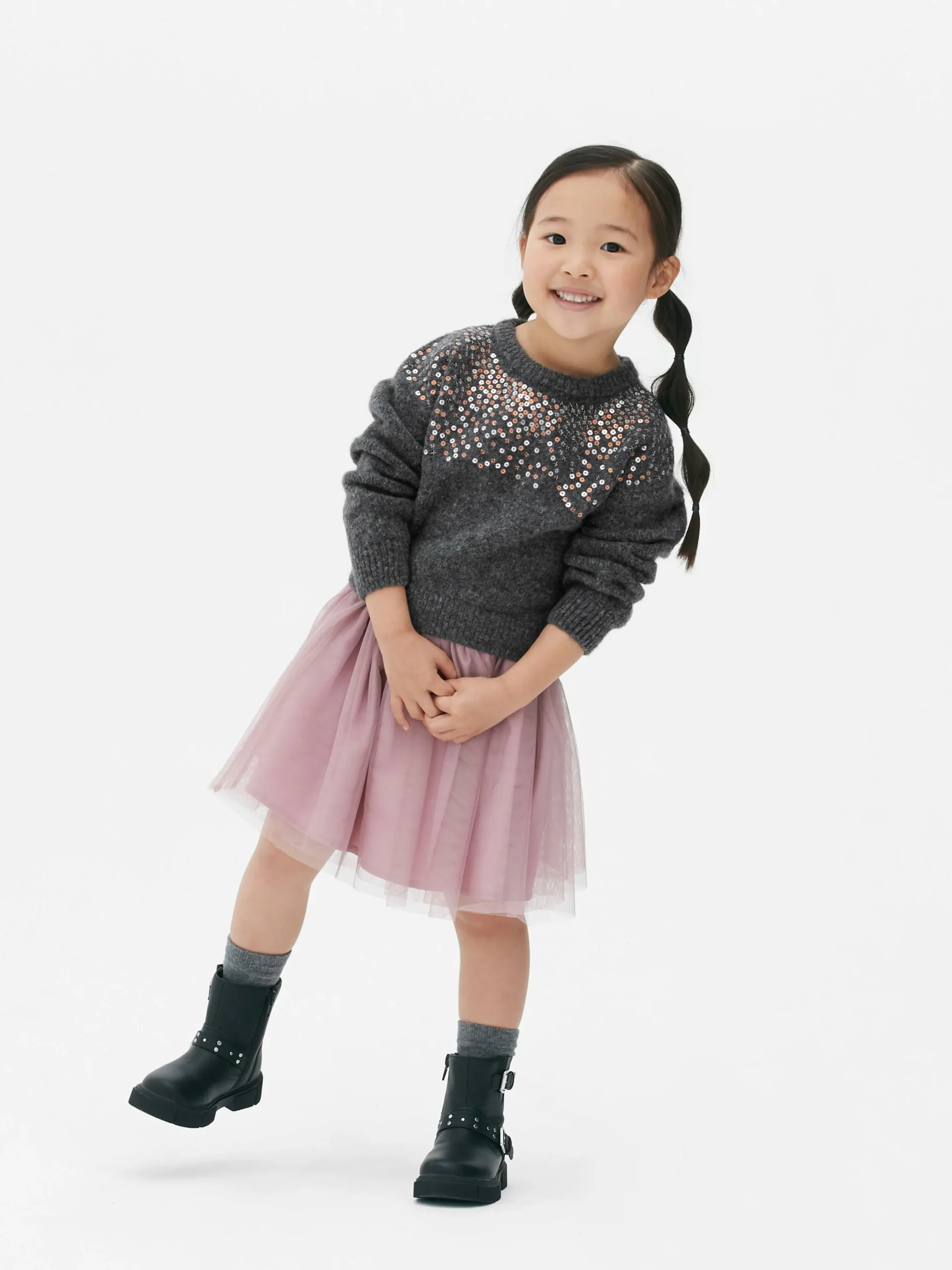 Sequin Jumper And Tulle Skirt Set|Primark Hot