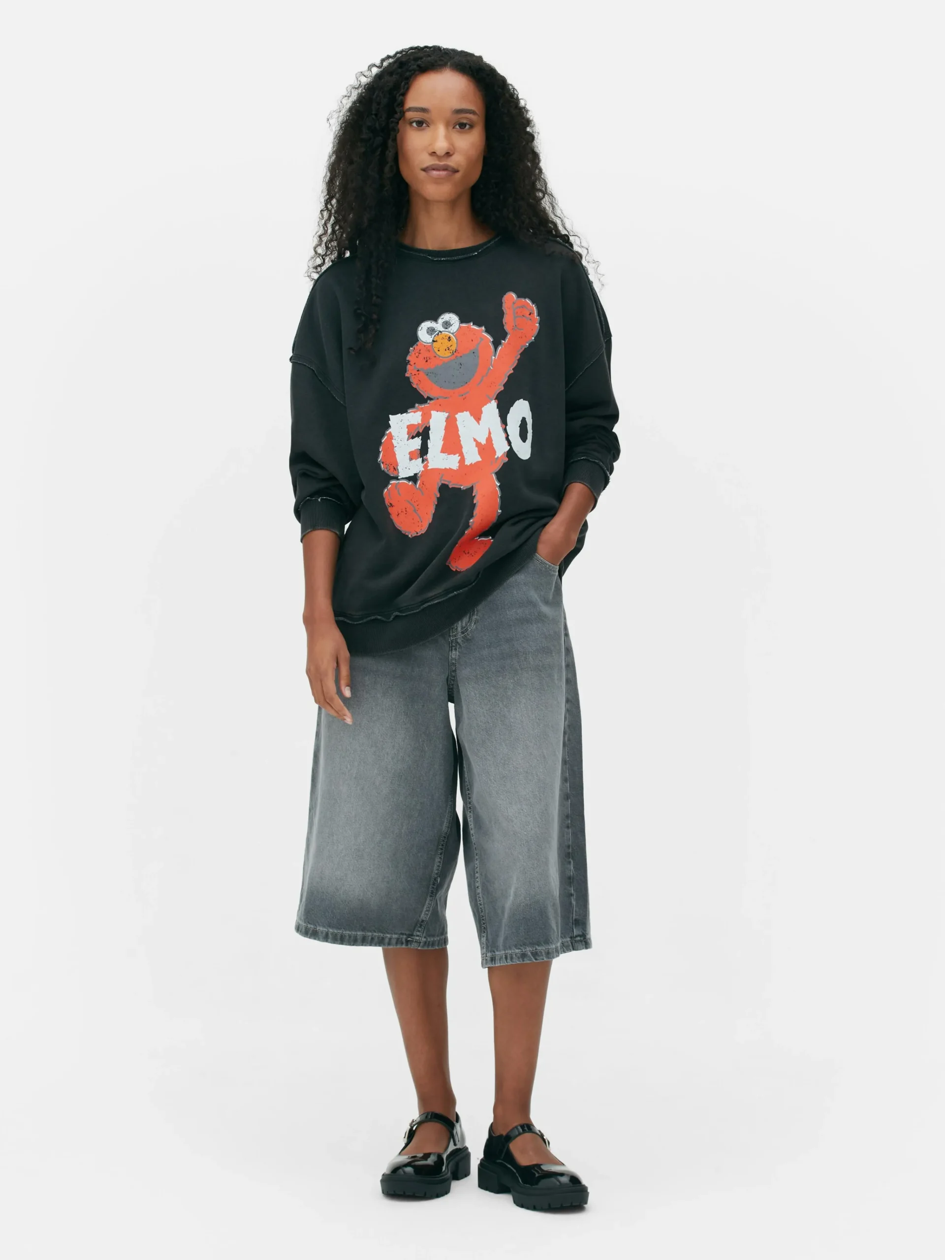 Sesame Street Oversized Graphic Sweatshirt|Primark