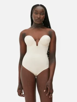 Shapewear Plunge Cupped Bodysuit|Primark Clearance