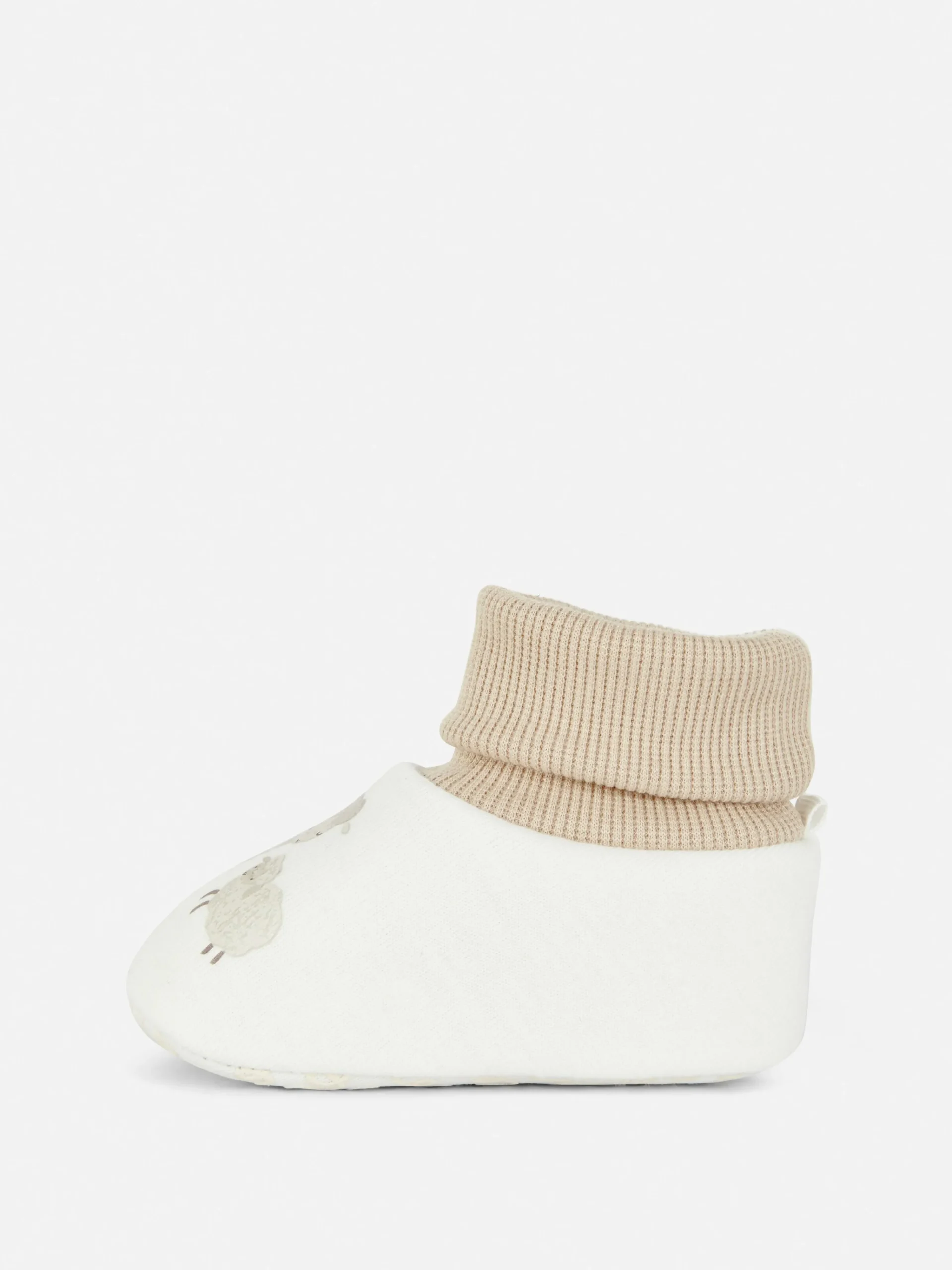 Sheep Sock Top Slippers|Primark New