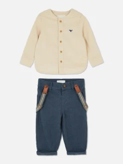 Shirt And Pants With Suspenders|Primark Best