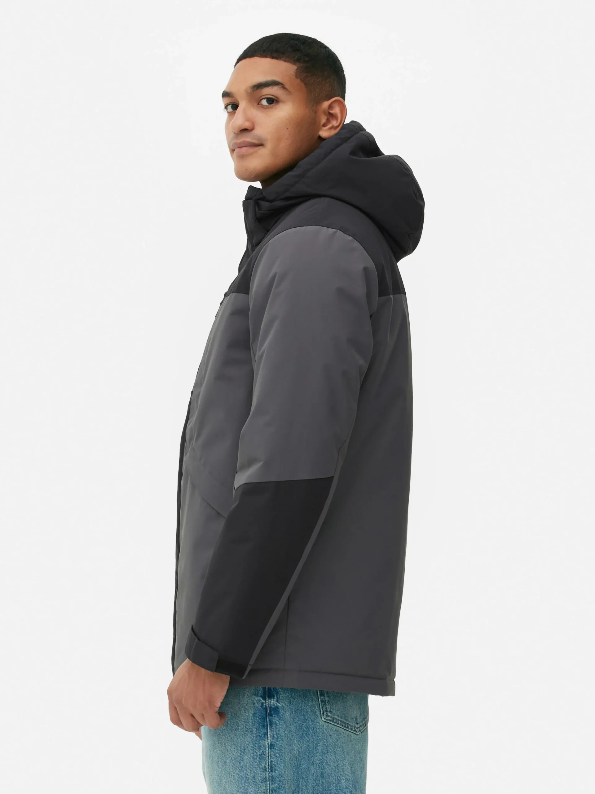 Short Color Block Coat|Primark