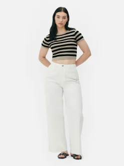 Short Sleeve Cropped Sweater|Primark Clearance