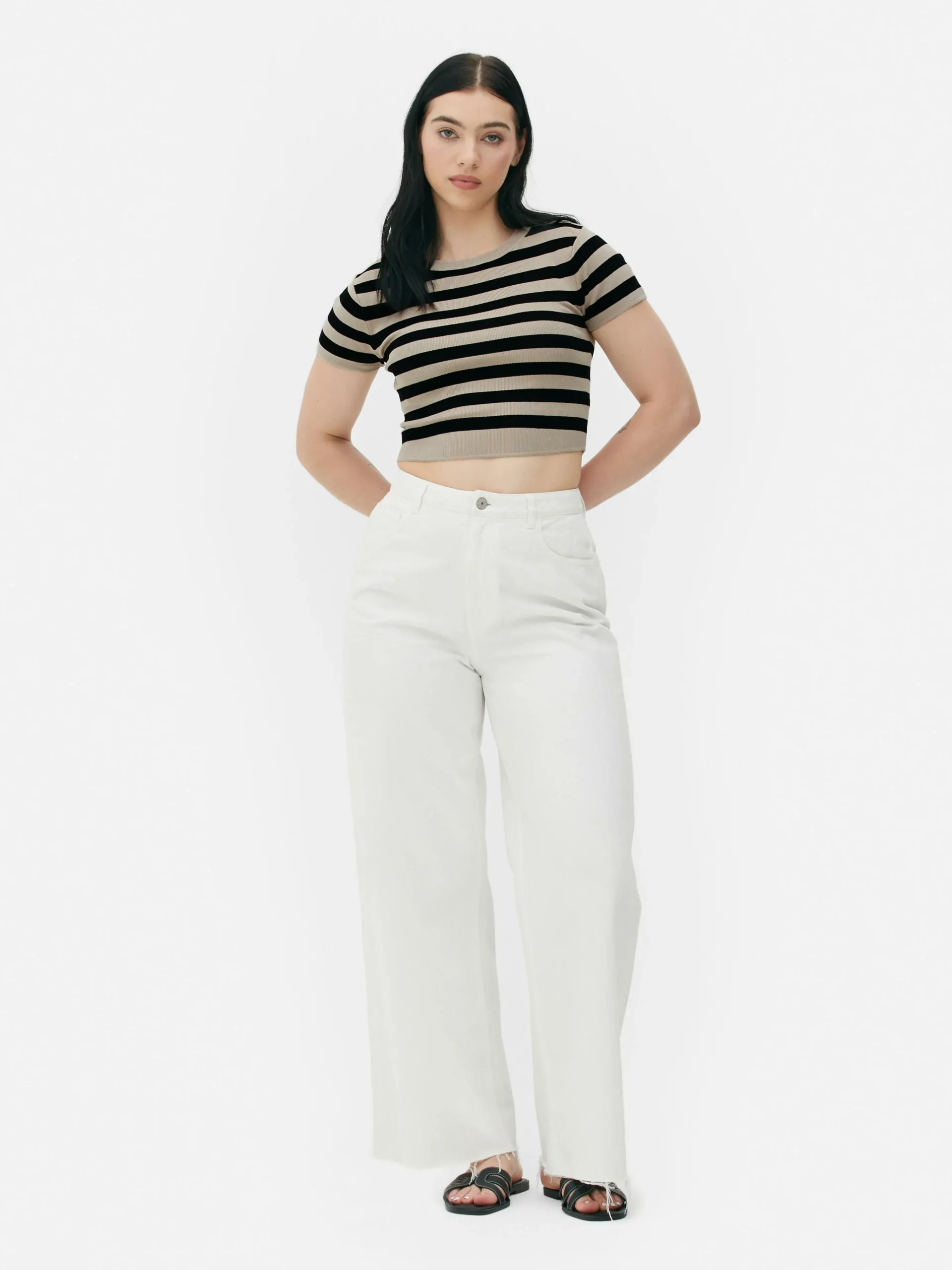 Short Sleeve Cropped Sweater|Primark Clearance