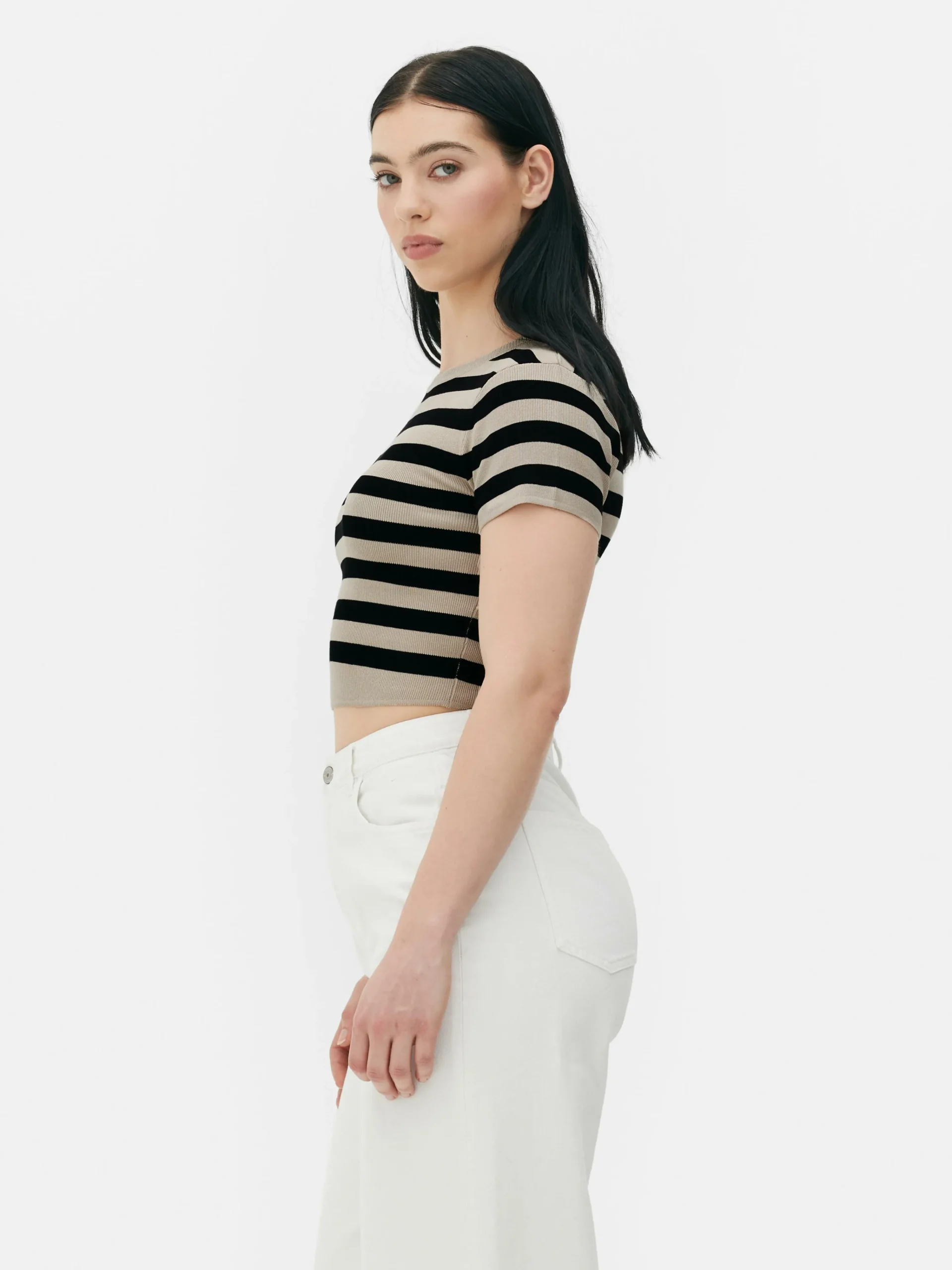 Short Sleeve Cropped Sweater|Primark Clearance