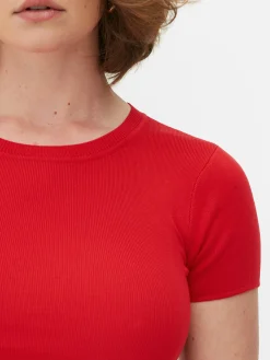 Short Sleeve Cropped Sweater|Primark