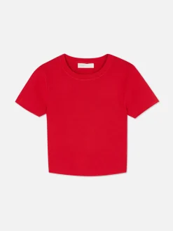 Short Sleeve Cropped Sweater|Primark