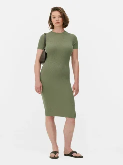 Short Sleeve Midi Sweater Dress|Primark New