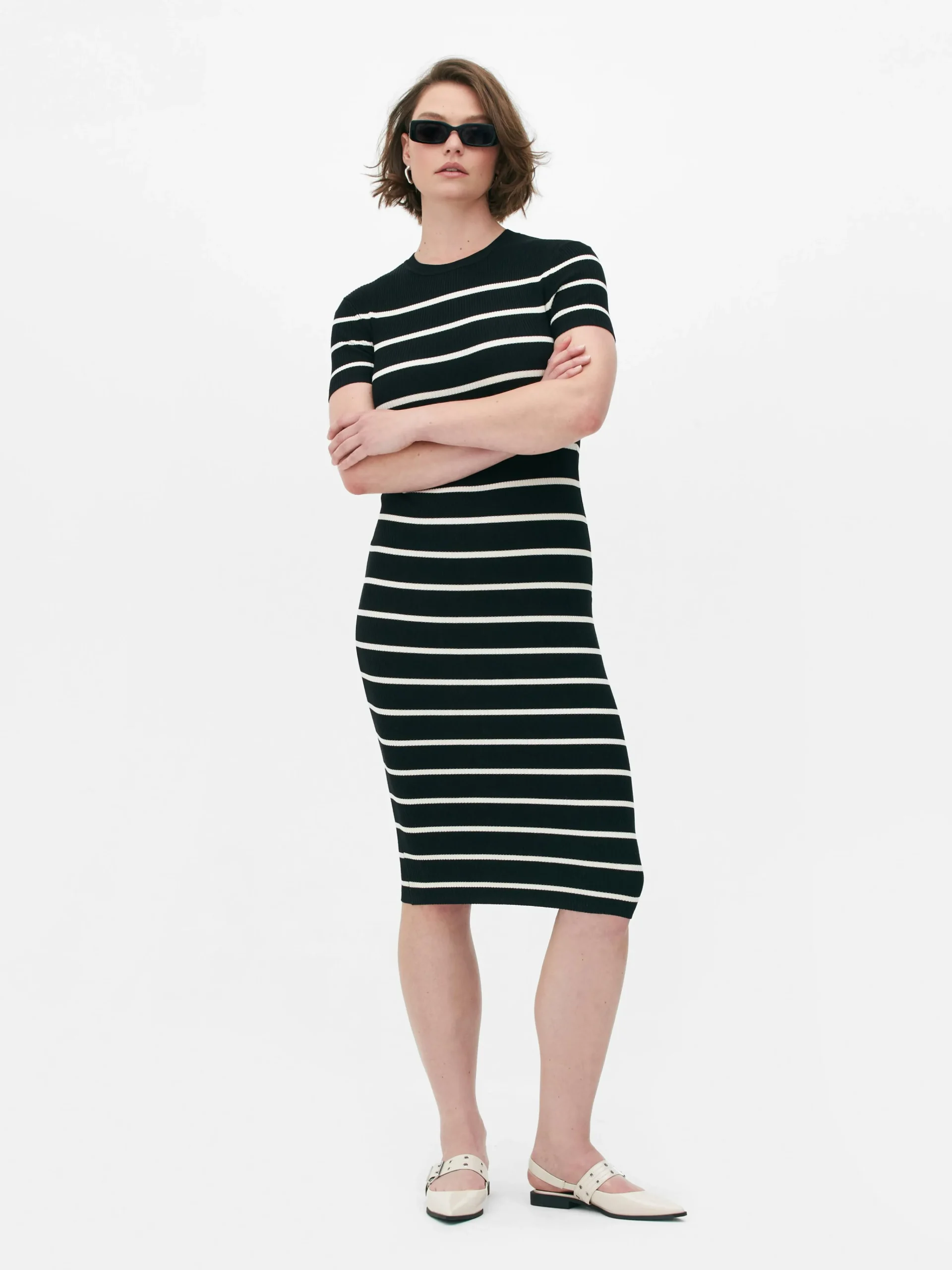 Short Sleeve Midi Sweater Dress|Primark Best